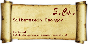 Silberstein Csongor névjegykártya